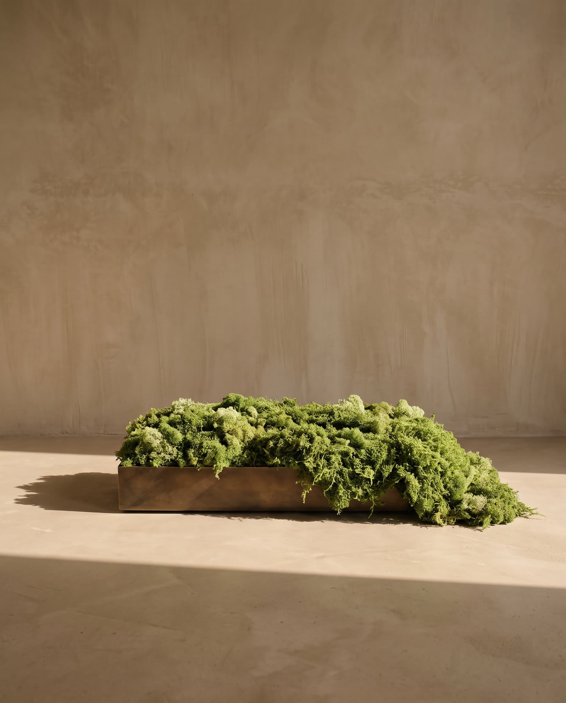 The Moss rug on fabric basis 1* · 1m
